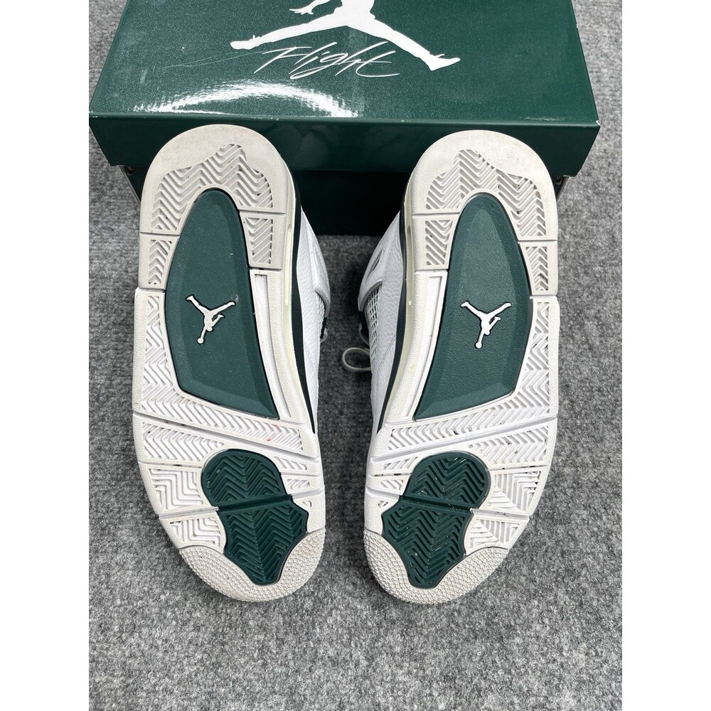 Air Jordan 4 Retro Oxidized Green GS White Kids Sneakers FQ8213-103 Size 6Y - Picture 7 of 10
